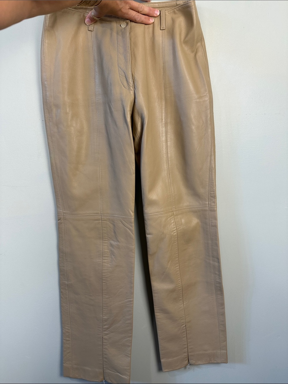 157. (flaw) Vintage leather pants.